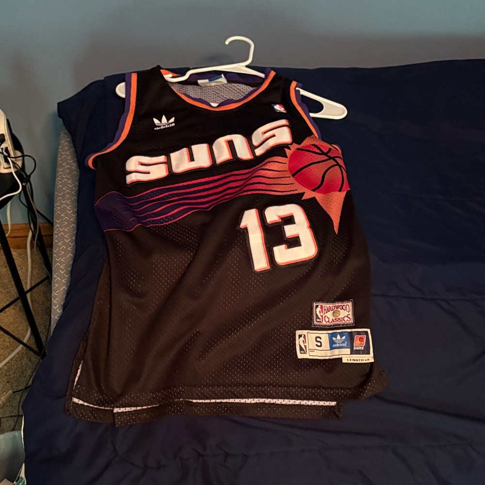 Adidas Black and Purple Suns Jersey